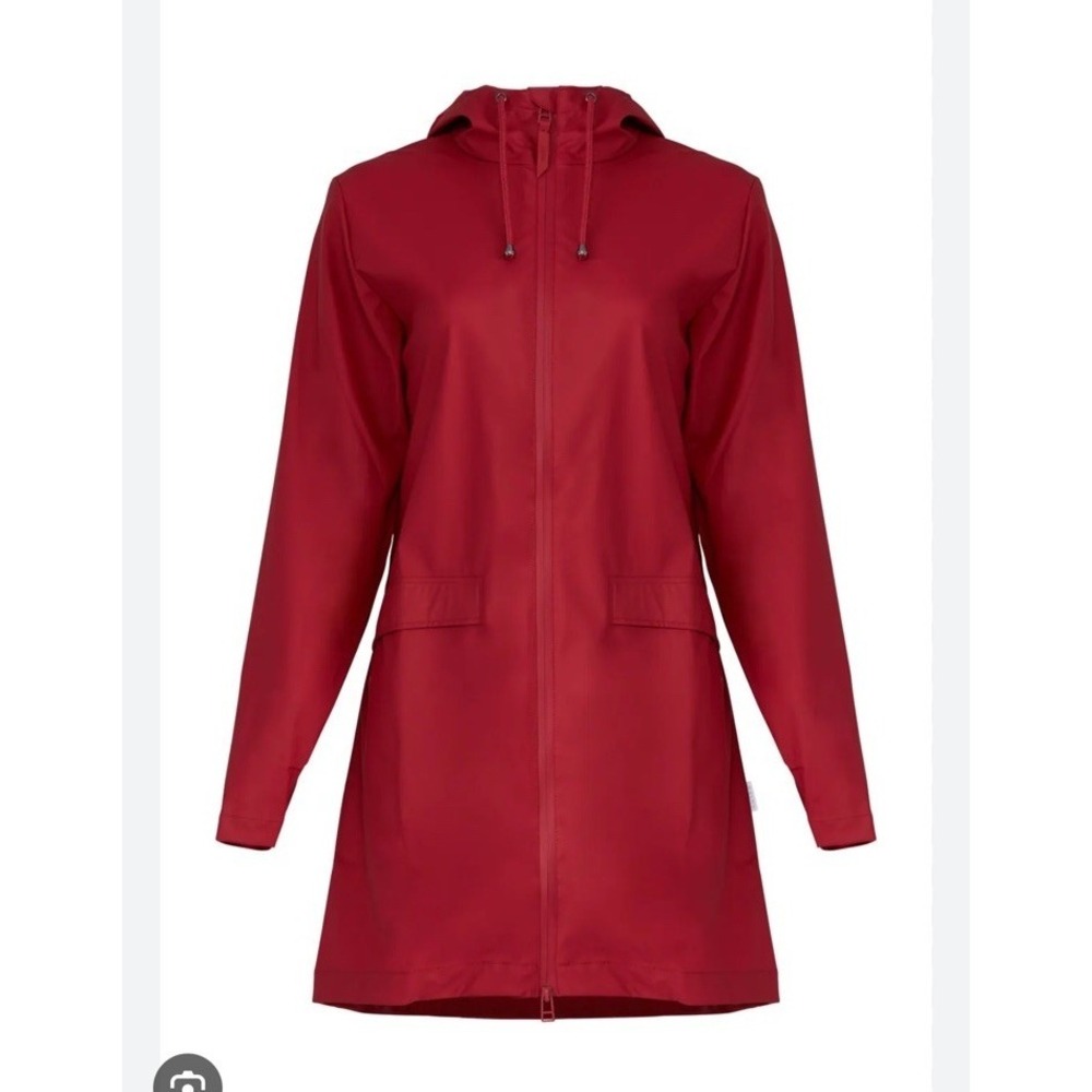 rains Scarlett Red‎ Coat Size XXS/XS Hooded
